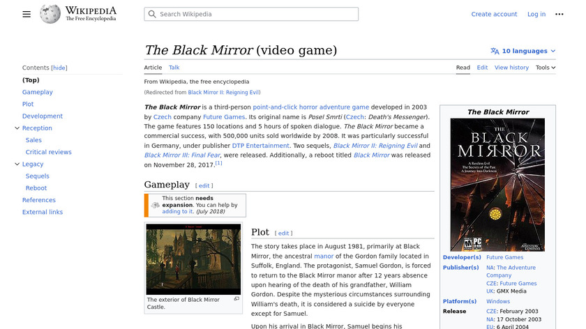 the black mirror 2003 free download