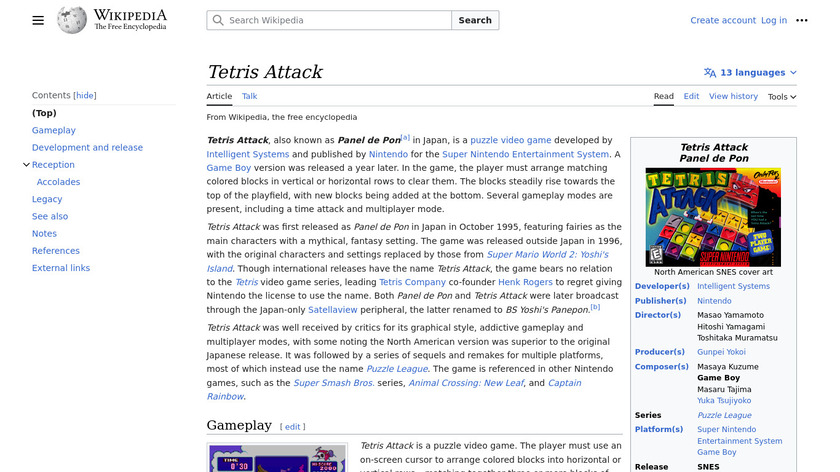 Tetris Attack - Wikipedia