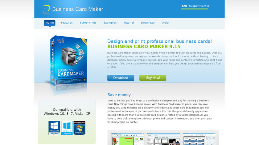 ams business card maker
