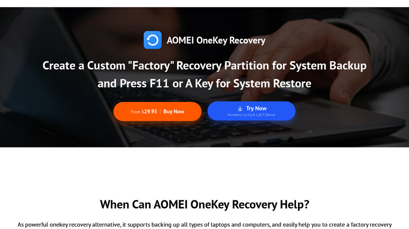 aomei onekey recovery vs backupper