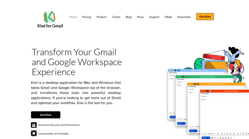 kiwi for gmail enterprise