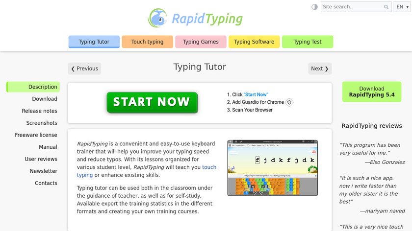 typing tutorial app