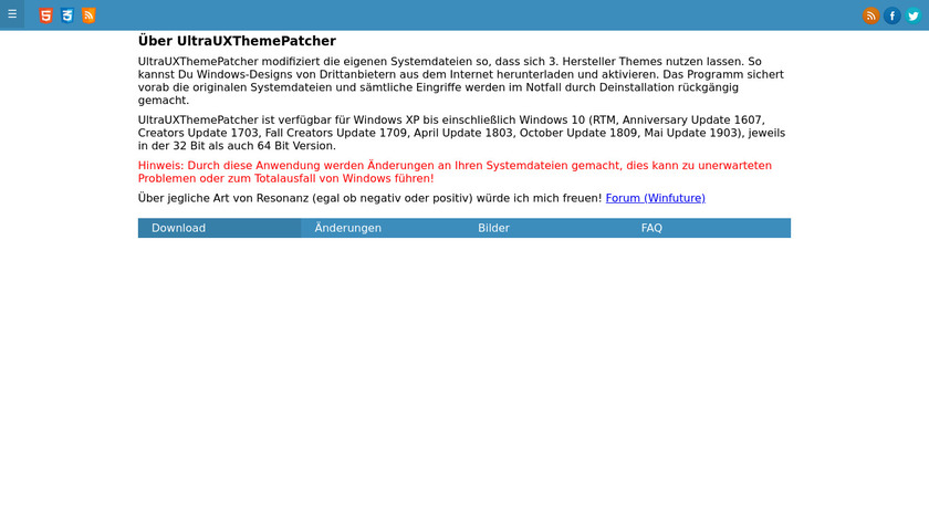 UltraUXThemePatcher 4.4.1 free downloads